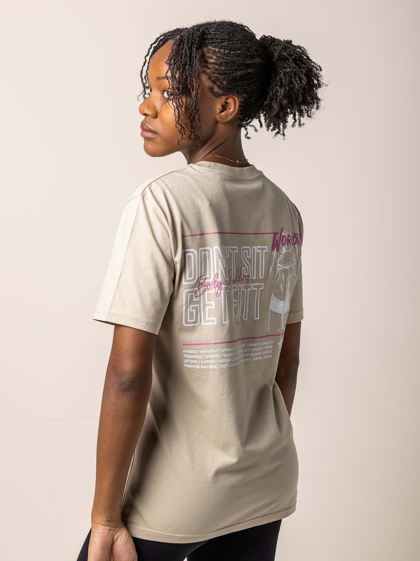 GOFITT | T-shirt vrouw - beige