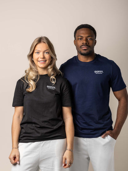GOFITT | Duo T-shirt zwart - blauw