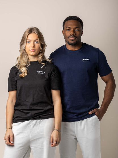 GOFITT | Duo T-shirt zwart - blauw