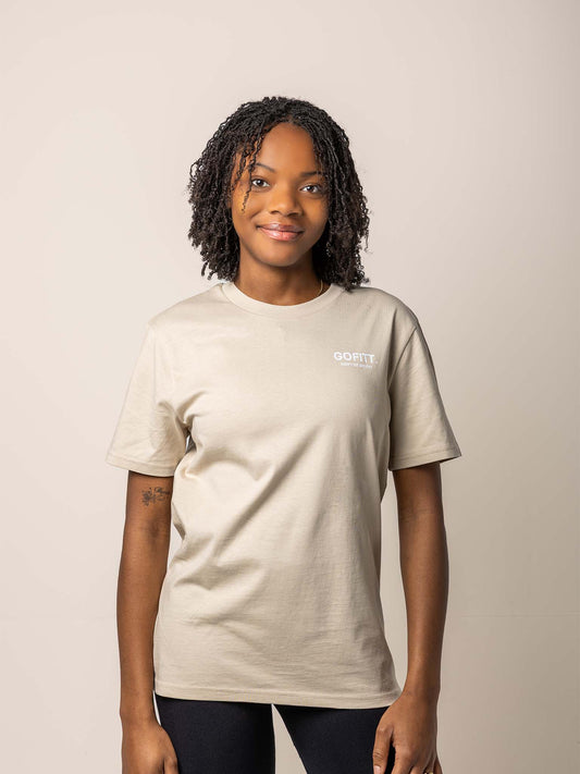 GOFITT | T-shirt vrouw - beige