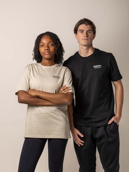 GOFITT | Duo Train like it's art beige - zwart